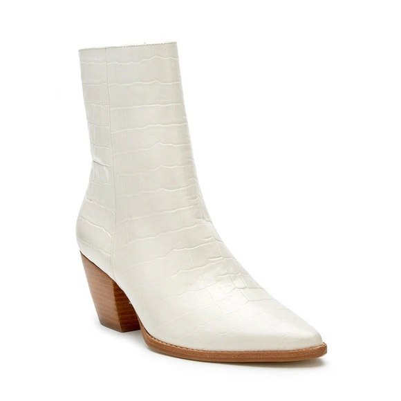 Matisse Footwear Caty Ankle Boot- Color: Bone Croc - Picture 3 of 10